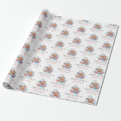 Seashells Cowgirl Had Pattern Bay Shower Cadeaupapier (Uitgerold)