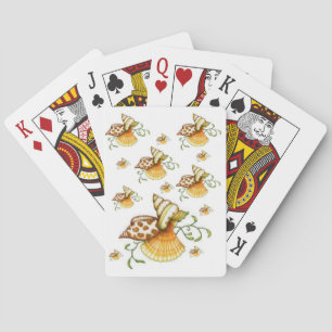 Seashells die kaartdecker spelen pokerkaarten