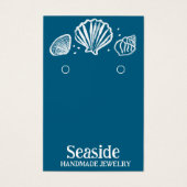 SEASHELLS Écouter collier bijoux carte d'affichage (Devant)