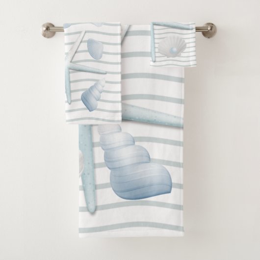 Seashells en parels bad handdoek (Insitu)