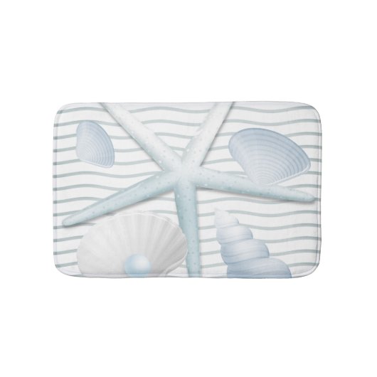 Seashells en parels badmat (Voorkant)