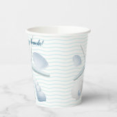 Seashells en parels papieren bekers (Links)