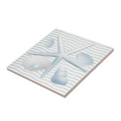 Seashells en parels tegeltje (Zijkant)