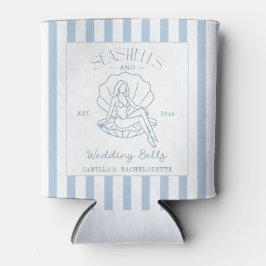 Seashells en Wedding Bells Coastal Bachelorette Blikjeskoeler