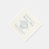 Seashells en Wedding Bells vrijgezellenfeest Servet (Hoek)