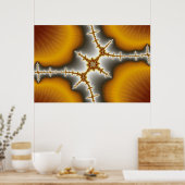 Seashells - Fractal Poster (Keuken)