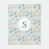 Seashells, gepersonaliseerd fleece deken (Voorkant)