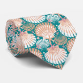 Seashells green stropdas (Opgerold)