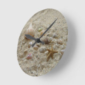 Seashells in Beach Sand Ronde Klok (Hoek)