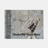 Seashells in Concrete Beach House Custom Deurmat (Voorkant)