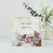 Seashells Invitations de douche nuptiale (Debout devant)