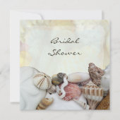 Seashells Invitations de douche nuptiale (Devant)