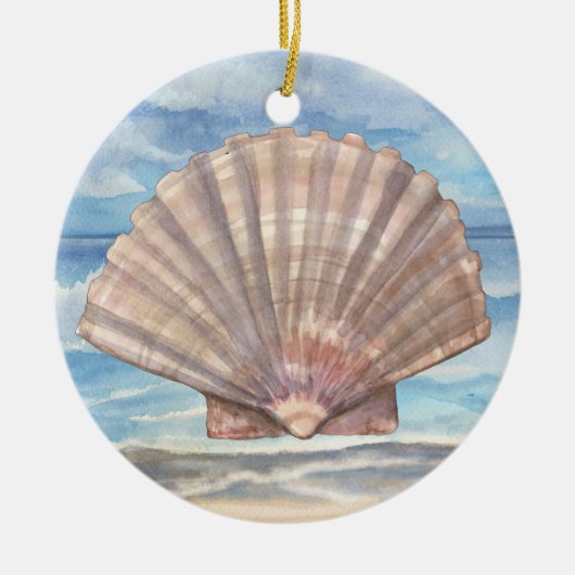 Seashells Keramisch Ornament (Voorkant)