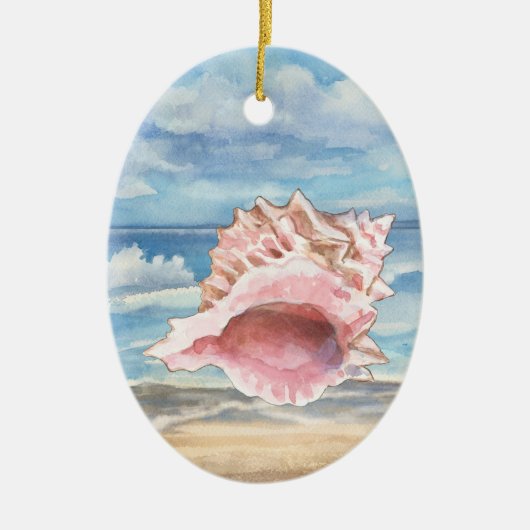 Seashells Keramisch Ornament (Voorkant)