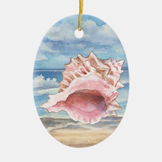 Seashells Keramisch Ornament (Voorkant)