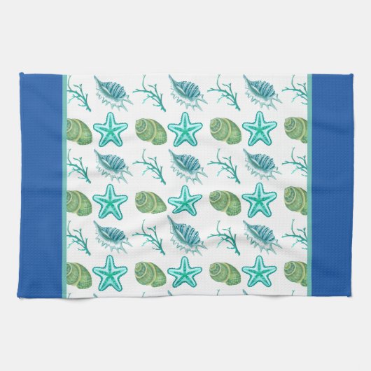 Seashells Kitchen Dish Towel Theedoek (Horizontaal)