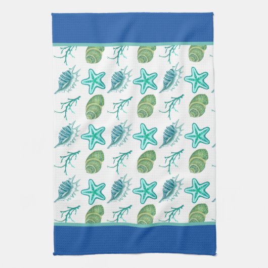 Seashells Kitchen Dish Towel Theedoek (Verticaal)