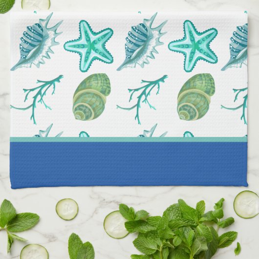 Seashells Kitchen Dish Towel Theedoek (Gevouwen)
