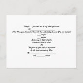 Seashells Ocean Beach Thème Mariage RSVP Carte pos (Dos)
