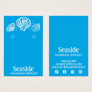 SEASHELLS Oorbel Ketting Sieraden Display Kaart