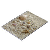 Seashells op Beach Sand Writing Journal Notitieboek (Linkerzijde)