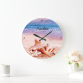 Seashells op het strand van het Zee Grote Klok (Huis)