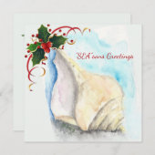 Seashells Ornament Bedankkaart (Voorkant / Achterkant)