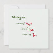 Seashells Ornament Bedankkaart (Achterkant)