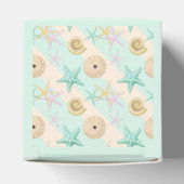 Seashells Retro Pastel Zee Life Bedankdoosjes (Bovenkant)