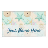 Seashells Retro Pastel Zee Life Naambadge (Voorkant)