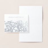 Seashells Silver Folie Kaart (Display)