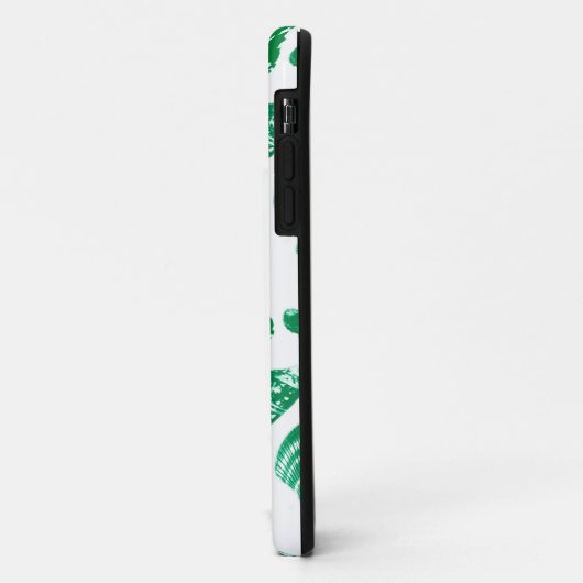 Seashells - smaragdgroen op een witte achtergrond Case-Mate iPhone case (Achterkant/links)