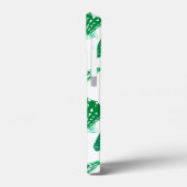 Seashells - smaragdgroen op een witte achtergrond Case-Mate iPhone case (Achterkant / Links)