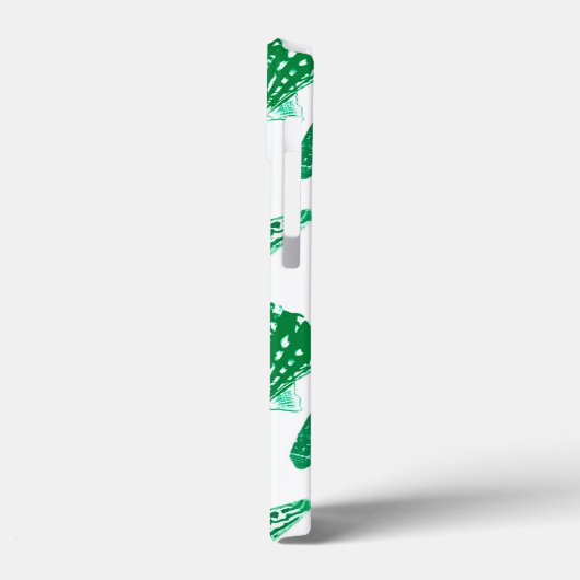 Seashells - smaragdgroen op een witte achtergrond Case-Mate iPhone case (Achterkant / Links)