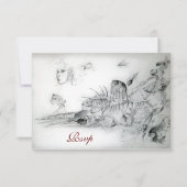 SEASHELLS SWEET 16 PARTY, Ruby Monogram Rsvp (Devant)