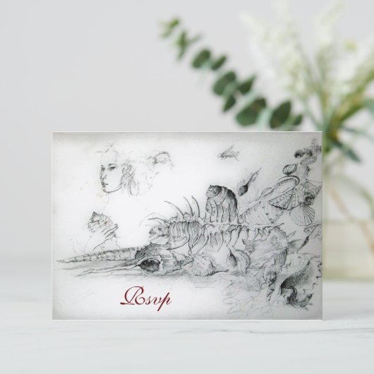 SEASHELLS SWEET SIXTEEN PARTY, Ruby Monogram Rsvp (Debout devant)