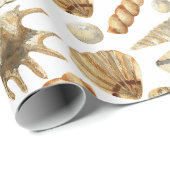 Seashells van de Seashore Cadeaupapier (Rol Hoek)
