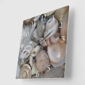 Seashells Vierkante Klok (Hoek)