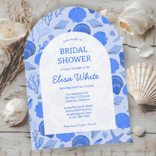 Seashells Vrijgezellenfeest Elegant Beach CUSTOM A Kaart