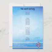 Seashells & Wedding Bells Beach Bachelorette Kaart (Achterkant)