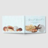 Seashells Wedding gepersonaliseerde gastenboek hou (Volledig)
