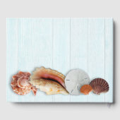 Seashells Wedding gepersonaliseerde gastenboek hou (Achterkant)