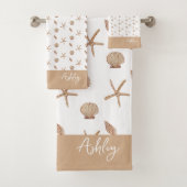 Seashells White Bad Handdoek (Insitu)