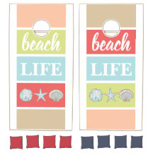 Seashing Beach Life Ensemble de Cornhole