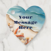 Seashore Bliss Beach Party Bedankjes Labels (Voorkant)