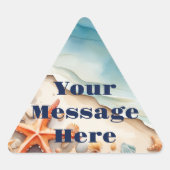 Seashore Bliss Beach Party Driehoek Sticker (Voorkant)