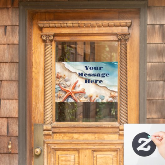 Seashore Bliss Beach Party Raamsticker (Huis Deur)