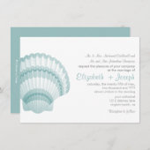 Seashore Elegance Faire-part de mariage (Devant / Derrière)