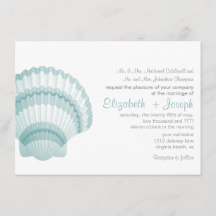 Seashore Elegance Faire-part de mariage