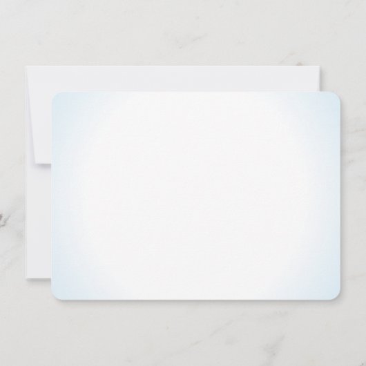 Seashore Hydrangea Flat Kaart Dank u (Achterkant)